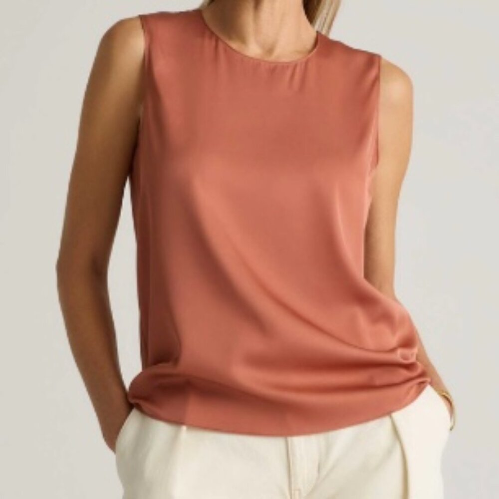 Quince Orange Sleeveless Relaxed Tank Top